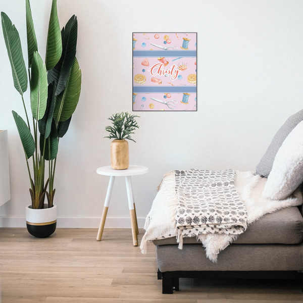 Sewing Time 20x24 Wood Print - In Context