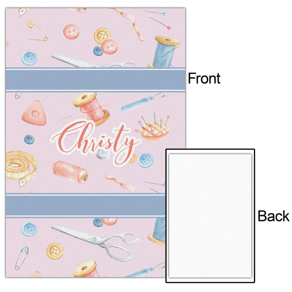 Sewing Time 20x30 - Matte Poster - Front & Back