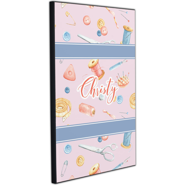 Sewing Time 20x30 Wood Print - Angle View