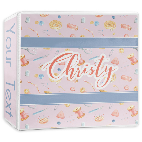 Custom Sewing Time 3-Ring Binder - 3 inch (Personalized)