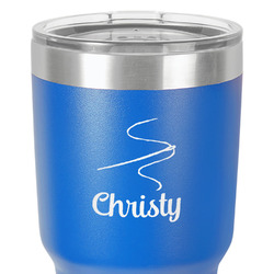 Sewing Time 30 oz Stainless Steel Tumbler - Royal Blue - Double-Sided (Personalized)