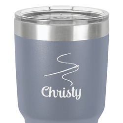 Sewing Time 30 oz Stainless Steel Tumbler - Grey - Single-Sided (Personalized)