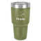 Sewing Time 30 oz Stainless Steel Tumbler - Olive - Single-Sided (Personalized)