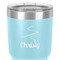 Sewing Time 30 oz Stainless Steel Ringneck Tumbler - Teal - Close Up