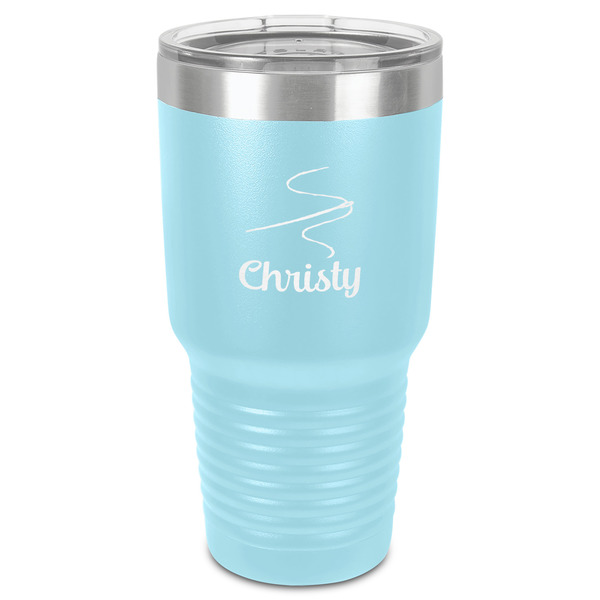 Custom Sewing Time 30 oz Stainless Steel Tumbler - Teal - Single-Sided (Personalized)