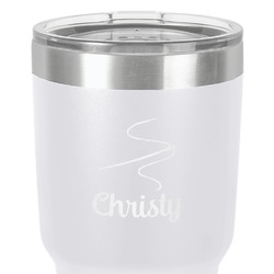 Sewing Time 30 oz Stainless Steel Tumbler - White - Double-Sided (Personalized)