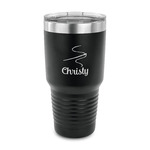 Sewing Time 30 oz Stainless Steel Tumbler - Black - Single Sided (Personalized)