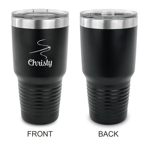 Sewing Time 30 oz Stainless Steel Ringneck Tumblers - Black - Single Sided - APPROVAL