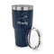 Sewing Time 30 oz Stainless Steel Ringneck Tumblers - Navy - LID OFF