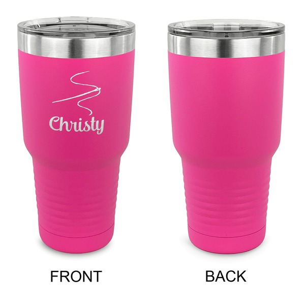 Sewing Time 30 oz Stainless Steel Ringneck Tumblers - Pink - Single Sided - APPROVAL