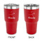 Sewing Time 30 oz Stainless Steel Ringneck Tumblers - Red - Double Sided - APPROVAL