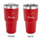 Sewing Time 30 oz Stainless Steel Tumbler - Red - Double Sided (Personalized)