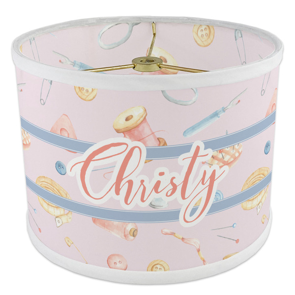 Sewing Time 8" Drum Lampshade - ANGLE Poly-Film