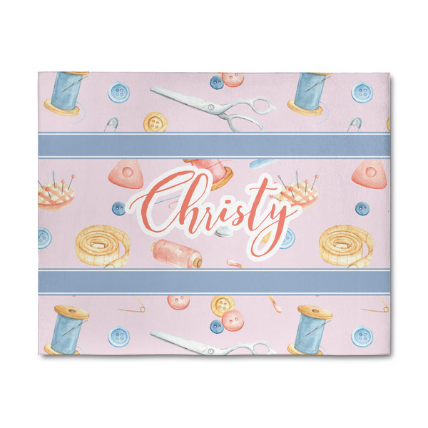 Custom Sewing Time 8' x 10' Indoor Area Rug (Personalized)