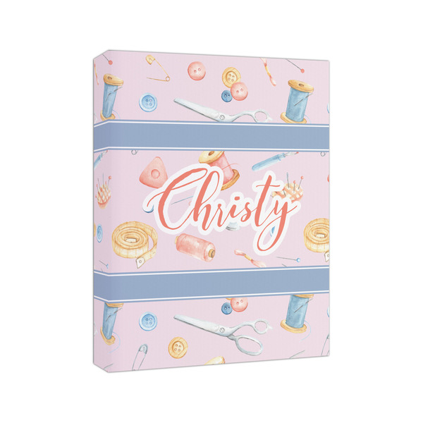 Sewing Time 8x10 - Canvas Print - Angled View