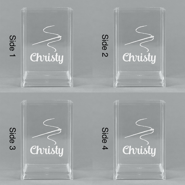 Sewing Time Acrylic Pen Holder - All Sides