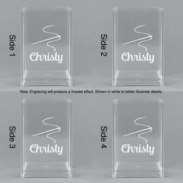 Sewing Time Acrylic Pen Holder - All Sides