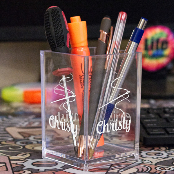 Sewing Time Acrylic Pen Holder - In Context