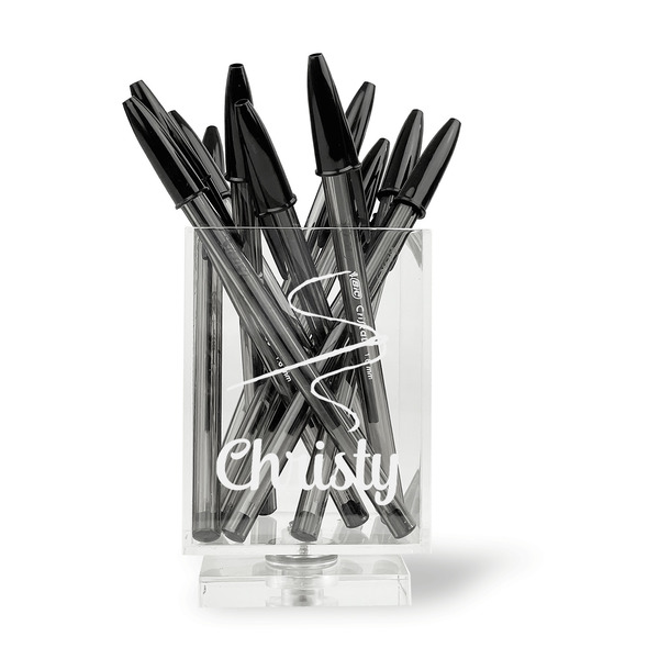 Sewing Time Acrylic Pencil Holder - FRONT