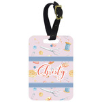 Sewing Time Metal Luggage Tag w/ Name or Text