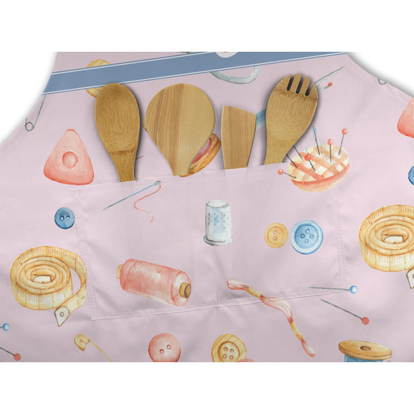 Sewing Time Apron - Pocket Detail with Props
