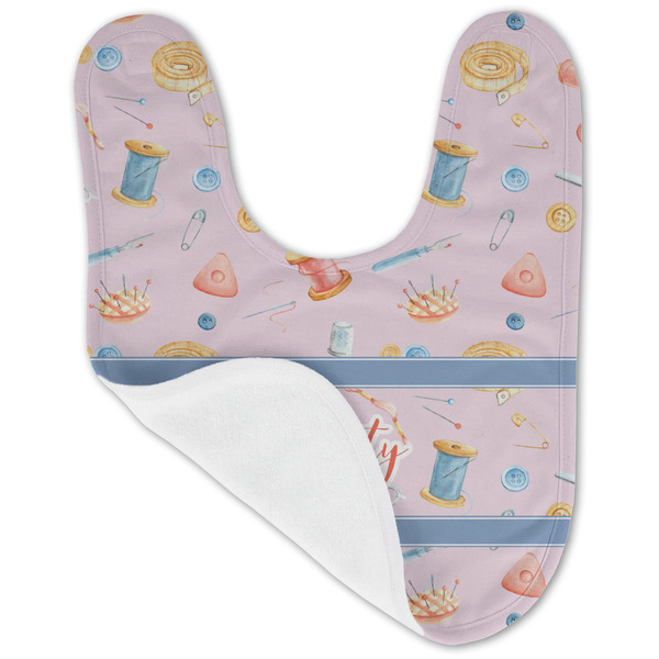 Sewing Time Baby Bib - AFT folded