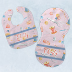 Sewing Time Baby Bib & Burp Set w/ Name or Text
