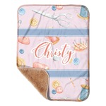 Sewing Time Sherpa Baby Blanket - 30" x 40" w/ Name or Text