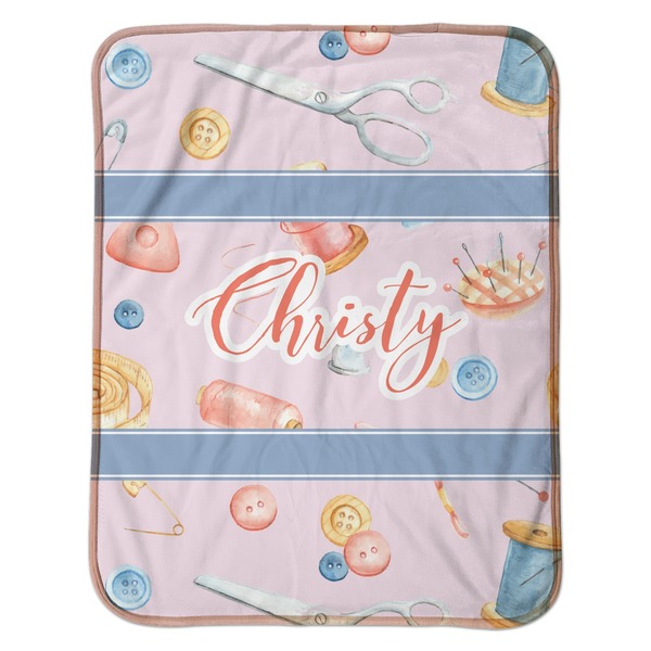 Sewing Time Baby Sherpa Blanket - Flat