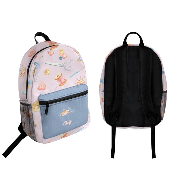 Sewing Time Backpack front and back - Apvl