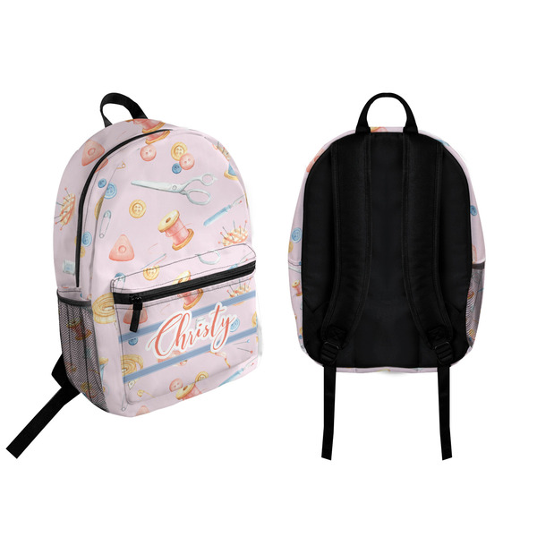 Sewing Time Backpack front and back - Apvl