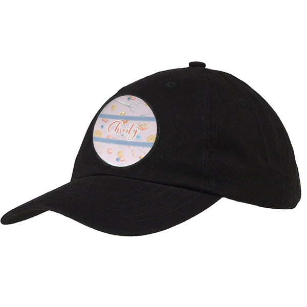 Custom Sewing Time Baseball Cap - Black (Personalized)