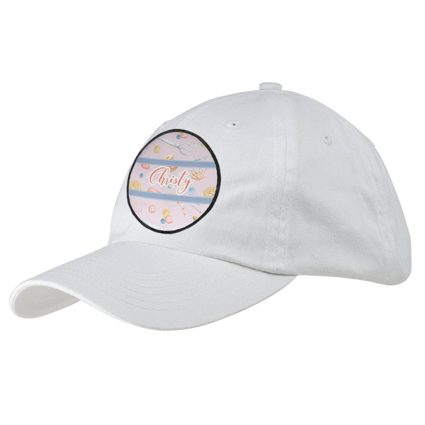 Custom Sewing Time Baseball Cap - White (Personalized)