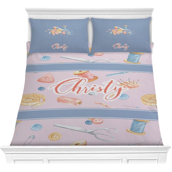 Custom Sewing Time Comforter Set - Full / Queen (Personalized)