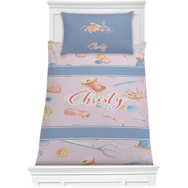 Custom Sewing Time Comforter Set - Twin (Personalized)