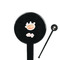 Sewing Time 7" Round Plastic Stir Sticks - Black - Single Sided (Personalized)