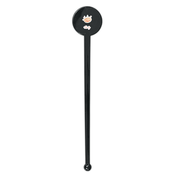 Sewing Time Black Plastic 7" Stir Stick - Round - Single Stick