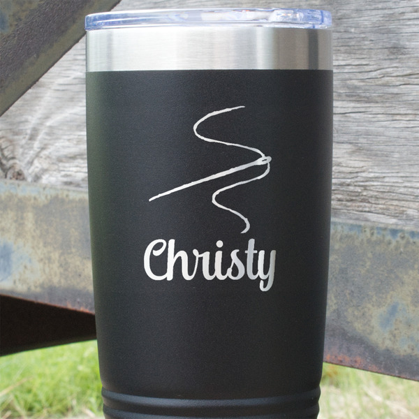 Sewing Time Black Polar Camel Tumbler - 20oz - Close Up