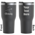 Sewing Time RTIC Tumbler - Black - Engraved Front & Back (Personalized)
