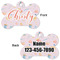 Sewing Time Bone Shaped Dog Tag - Front & Back