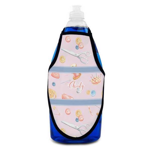 Sewing Time Bottle Apron - Soap - FRONT