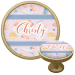 Sewing Time Cabinet Knob - Gold (Personalized)