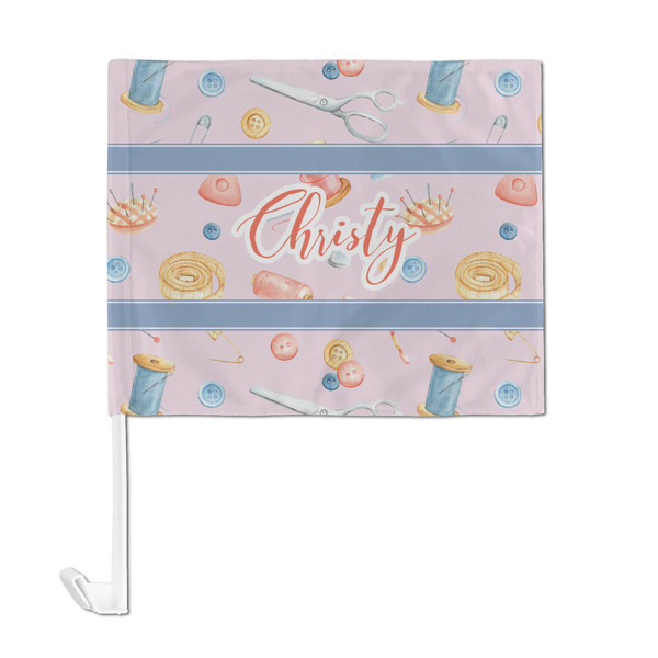 Sewing Time Car Flag - Large - FRONT