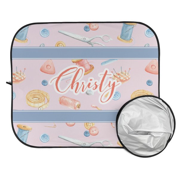 Sewing Time Car Sun Shades - FOLDED & UNFOLDED