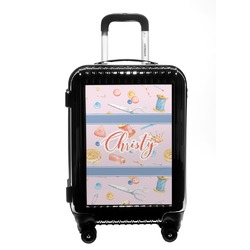 Sewing Time Carry On Hard Shell Suitcase (Personalized)