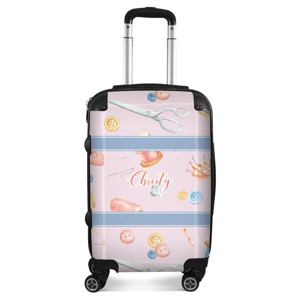 Custom Sewing Time Suitcase - 20" Carry On (Personalized)