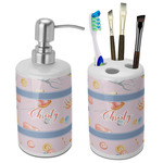 Sewing Time Ceramic Bathroom Accessories Set (Personalized)