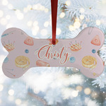 Sewing Time Ceramic Dog Ornament w/ Name or Text