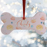 Sewing Time Ceramic Dog Ornament w/ Name or Text