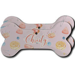 Sewing Time Ceramic Dog Ornament - Front & Back w/ Name or Text